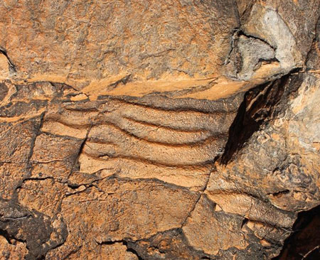 textured rock